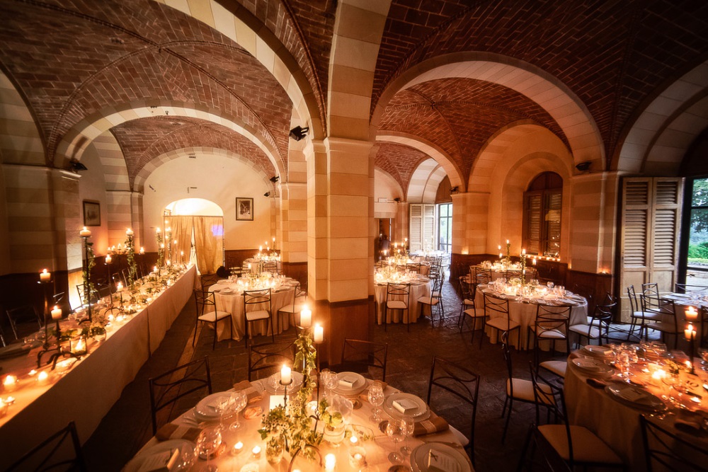 Wedding decoration in Tuscany Villa